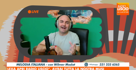 Con Melodia Italiana Wilmer Modat porta la musica in radiovisione