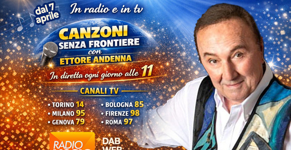 Canzoni Senza Frontiere dal 7 aprile aumenta la copertura tv