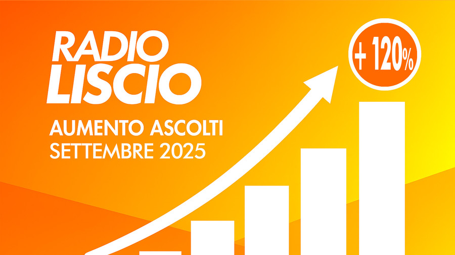 Radio Liscio cresce e conquista: +120% a settembre, ascolti in volata