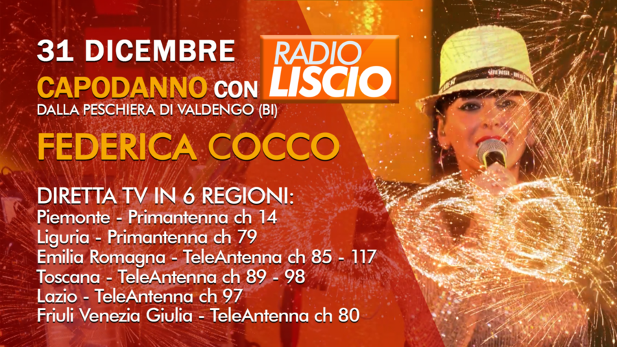 Il Capodanno con Federica Cocco sarà in diretta tv in 6 regioni Il Capodanno con Federica Cocco sarà in diretta tv in 6 regioni