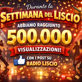 500.000 visualizzazioni durante la Settimana del Liscio! 500.000 visualizzazioni durante la Settimana del Liscio!
