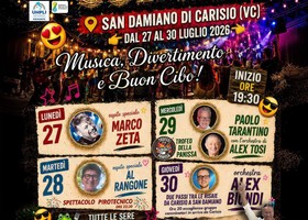 Torna la Festa sull’Aia: quattro serate di tradizione, musica e buona cucina a San Damiano di Carisio VC Torna la Festa sull’Aia: quattro serate di tradizione, musica e buona cucina a San Damiano di Carisio VC