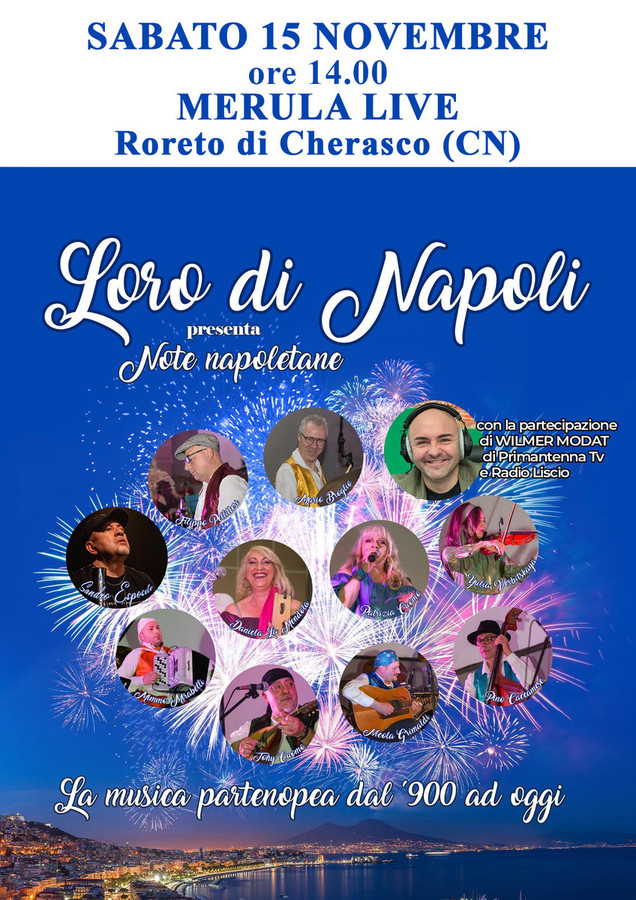 “Note napoletane” al Merula Live: un viaggio musicale con Loro di Napoli