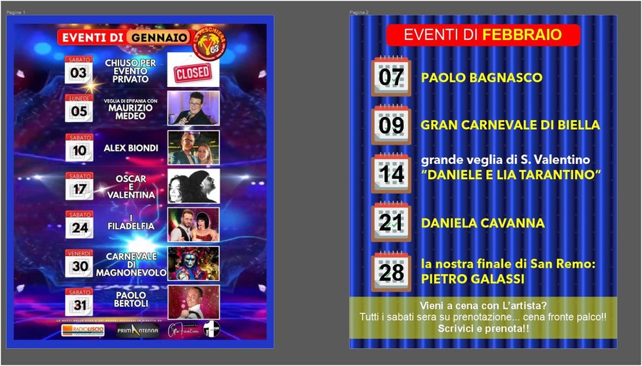 Radio Liscio Live, il calendario di gennaio e febbraio