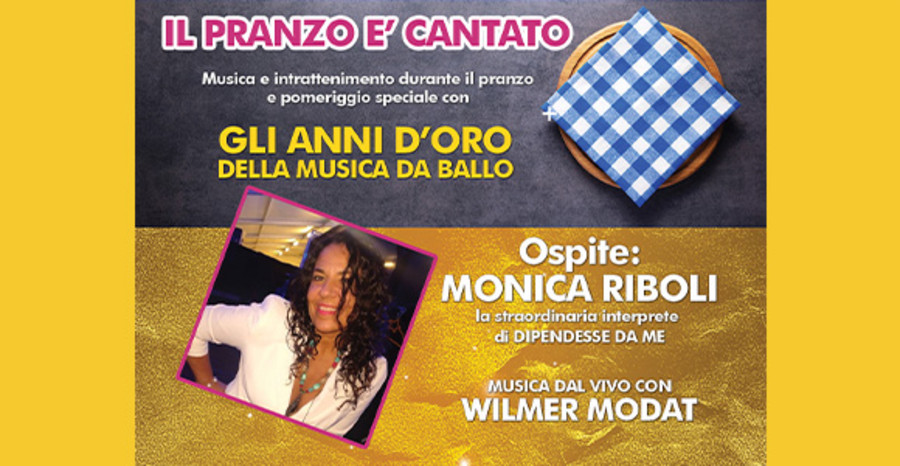 Il Pranzo è Cantato torna alla Peschiera: domenica 10 maggio con Monica Riboli