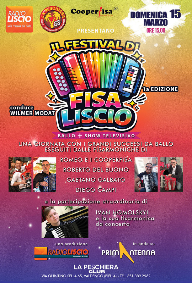 Weekend di grande musica alla Peschiera con Radio Liscio