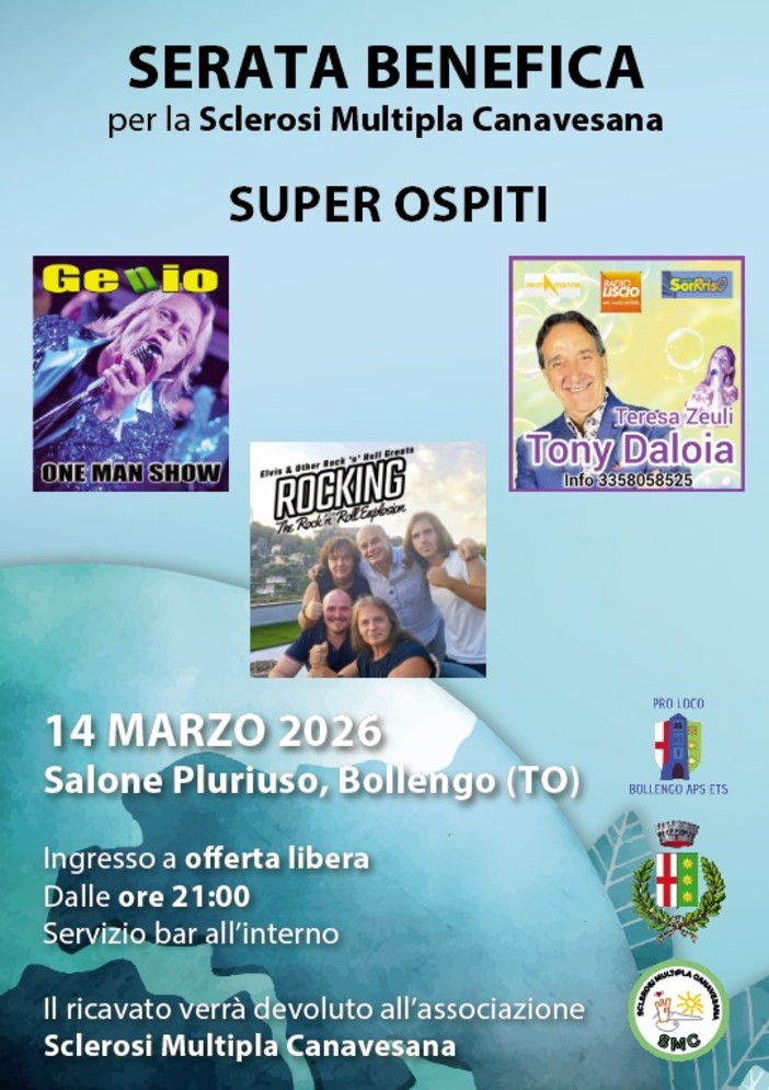 Una serata di musica e solidarietà a Bollengo