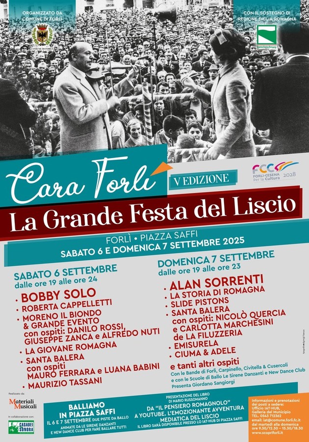 Forlì si prepara a danzare: torna “Cara Forlì”, la grande festa del liscio