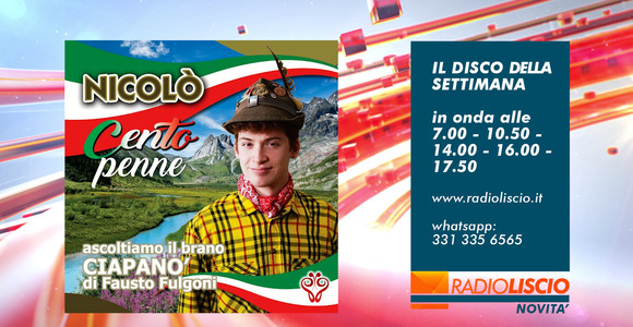 Il Disco della Settimana è di Nicolò, la nuova voce giovane del liscio